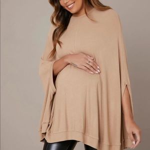 Shein maternity cloak sleeve - apricot - small